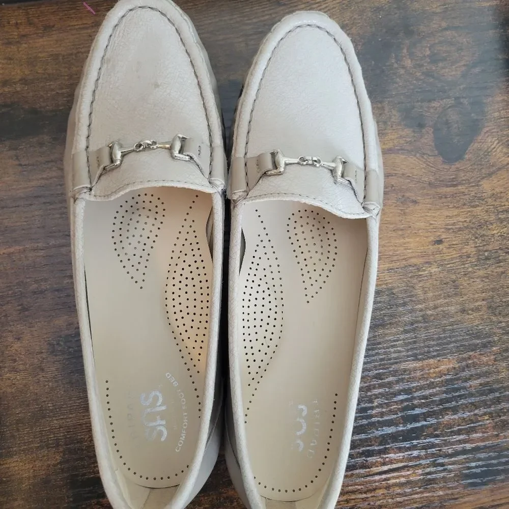 SAS Metro Slip On Loafer Taupe 8.5 Narrow